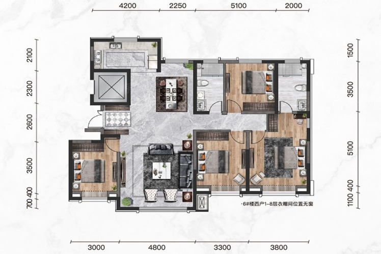 遠洲大都匯-戶型圖大全-包頭市樂優(yōu)美窩整裝