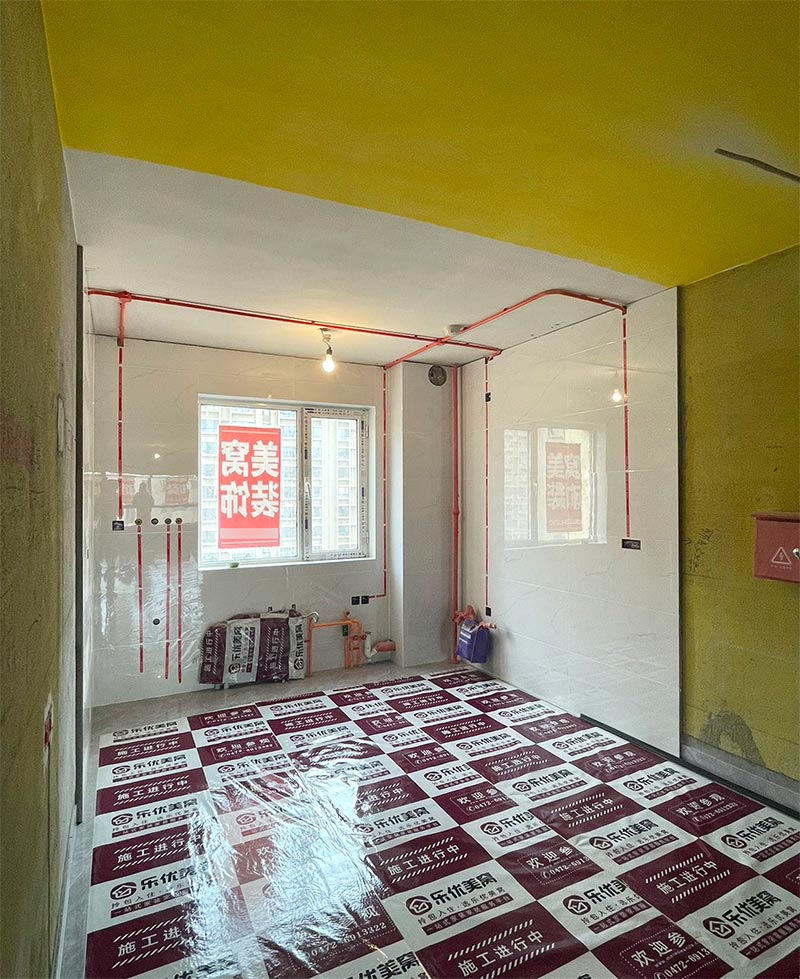 松石御景江山118㎡施工進行中-樂優(yōu)美窩