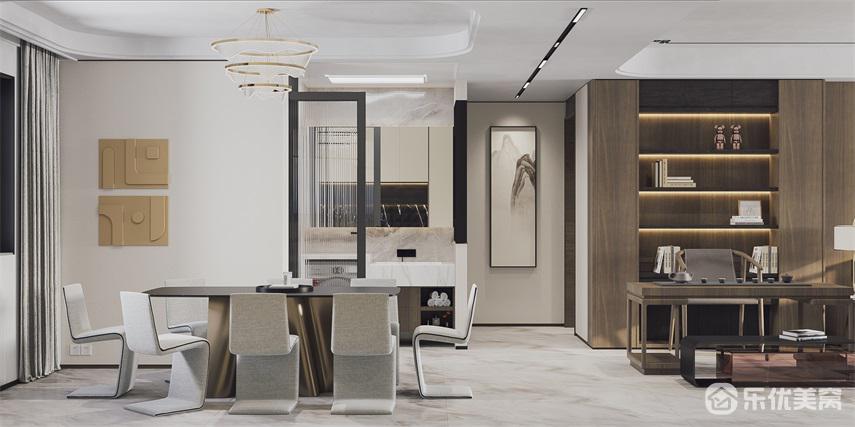 包頭景晟開元整裝案例，淡雅舒適空間明亮！