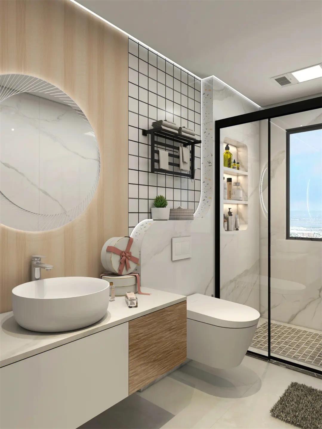 衛(wèi)生間合理布局示意，四種尺寸衛(wèi)生間布局解決方案！