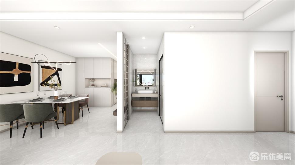 包頭吾悅桃李郡整裝案例，留白空間潔凈居家！