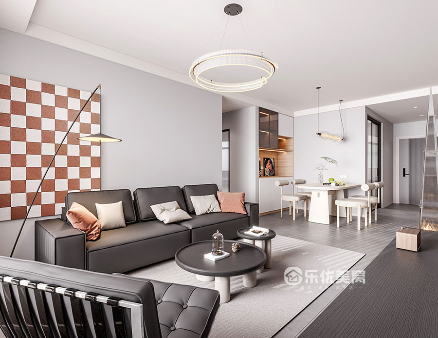 中冶德賢公館91平現(xiàn)代簡(jiǎn)約風(fēng)格裝修效果圖