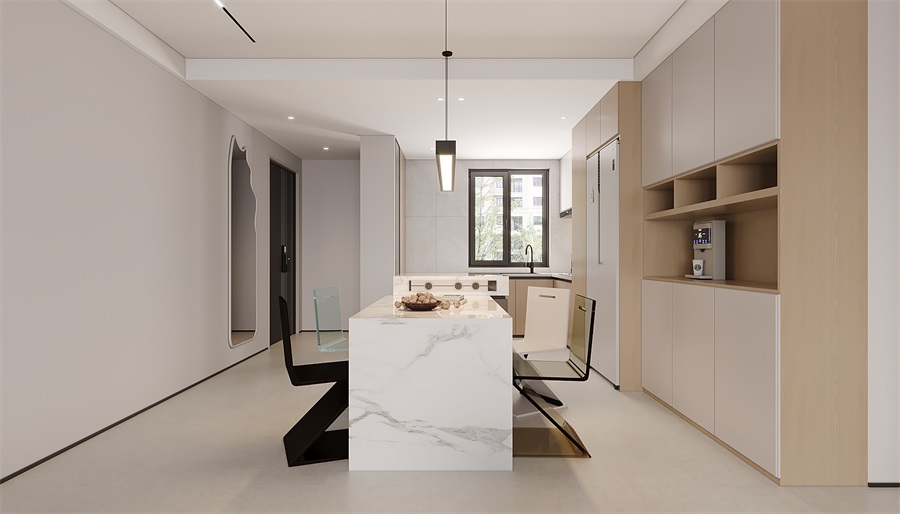 包頭遠洲大都匯整裝案例，全屋空間清新舒適