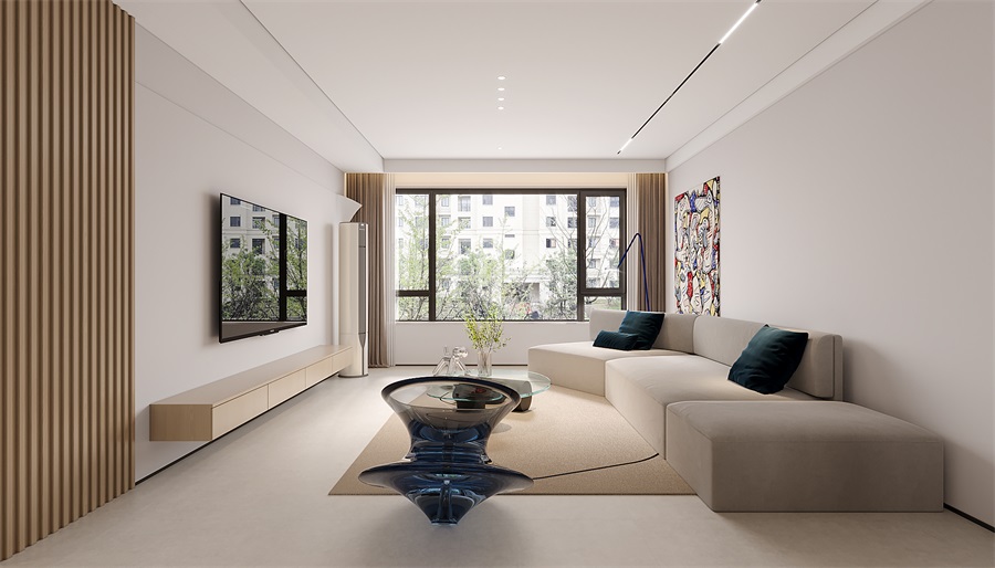 包頭遠洲大都匯整裝案例，全屋空間清新舒適