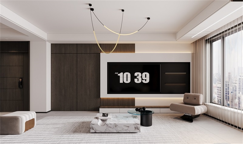 包頭中晟華悅裝修案例，大氣現(xiàn)代風(fēng)讓居家有格調(diào)！