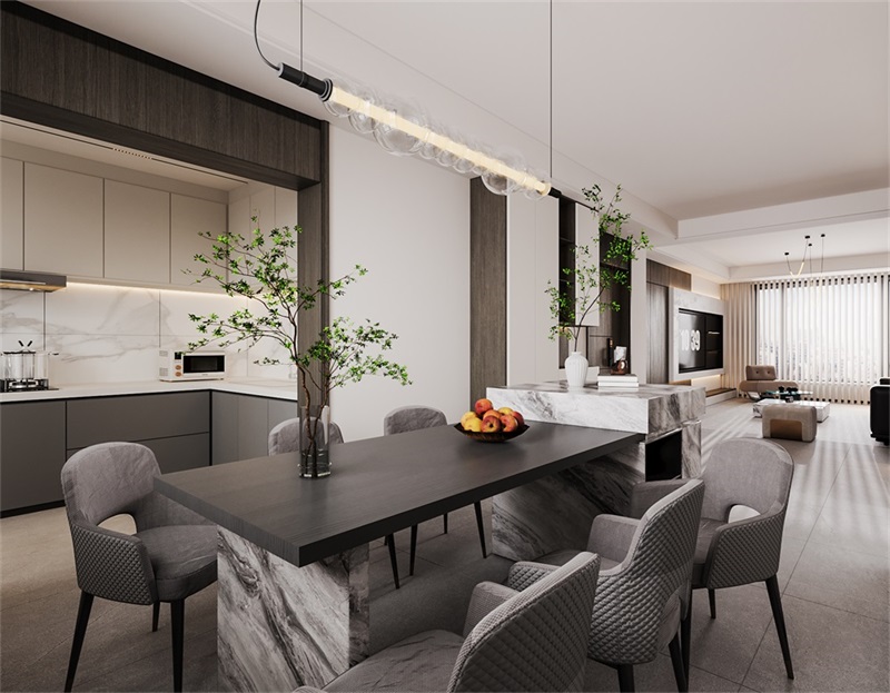 包頭中晟華悅裝修案例，大氣現(xiàn)代風(fēng)讓居家有格調(diào)！