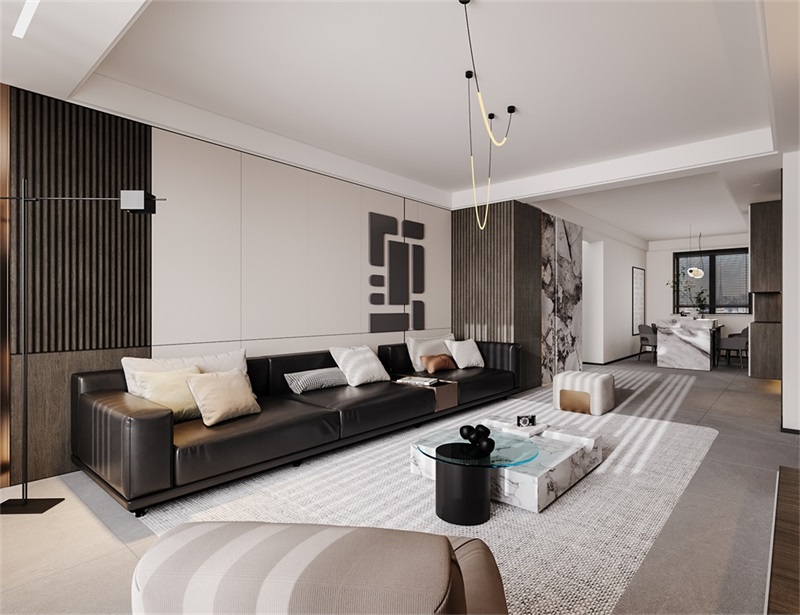 包頭中晟華悅裝修案例，大氣現(xiàn)代風(fēng)讓居家有格調(diào)！