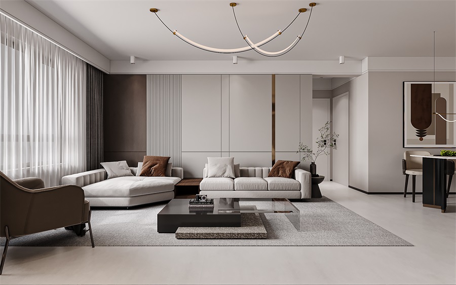 包頭115平整裝案例，中海河山郡精致居家！