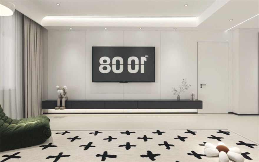 現(xiàn)代奶油風(fēng)整裝，128平空間，舒適又養(yǎng)眼！